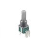 RK09L12D0A1T, potentiometer rk09l series, dual-unit, vertical, flat shift 20mm, 10k, логариф. хар-ка (15a), for vol