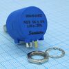 TSR-3590-S-2-502R, потенциометр 5 ком 2вт ±5%, многооборотный прецизионный ±0.5% 2вт, вал 6.34мм