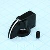 Ручка K7-2 bakelite (клювик) d=4, ручка управления, на вал 4mm, клювик