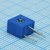 TSR-3362W-104R, потенциометр однооборотный керметный 100ком 0.5вт ±10% (6.6 x 4.7 x 6.99мм)