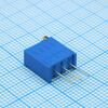 3296W-1-101, потенциометр многооборотный 100ом 0.5вт pc pin