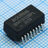 SM13126PEL, телекоммуникационный трансформатор 1:1 0.8ом первичн. 1ом вторичн. 16 выводов для поверхностного монтажа