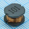 SDR1006-101K-0.97A, чип-индуктивность проволочная, на ферритовом сердечнике 1кгц 100мкгн ±10% 0.97а dcr 0.35ом 15q