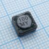 CDRH73NP-100MC, силовая smd индуктивность 10мкгн ±20% 1.68a 0.072ом c магнитным экраном