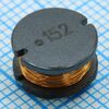 SDR1006-152KL, чип-индуктивность силовая проволочная 1.5мгн ±10% 1кгц 31q-фактор феррит 190ма 5ом лента на катушке