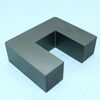 B67345B0001X097, сердечник ферритовый u-образный 5700нгн -20%...+30%