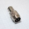 Разъем PH-4MC вилка на кабель, разъем металлический, четыре контакта, 125v 7a, ip55(пыле- и брызгозащищенный)