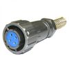 FQ18-4PIN TK-8, кабельная розетка, 4 контакта, пружиный хвостовик под кабель 8мм