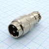 Разъем PH-3MC вилка на кабель, разъем металлический, три контакта, 125v 7a, ip55(пыле- и брызгозащищенный)