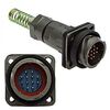 FQ18-12PIN ZPJ-8, блочная вилка, 12 контактов, с патрубком и пружинным хвостовиком под кабель 8мм