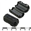 ZCAT2035-0930A-BK (BLACK), emi фильтр, полукруглый феррит, внутр.9мм, корпус на защелке, 19,5*35*17,4мм, импеданс 50 ом при 100 мгц
