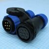SZC28 7P-F-M, разъём герметичный szc28 7p-f-m, 7 контактов