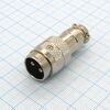 Разъем PH-2MC вилка на кабель, разъем металлический, два контакта, 125v 7a, ip55(пыле- и брызгозащищенный)