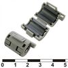 ZCAT1518-0730 (GREY), emi фильтр, круглый феррит, внутр.7мм, корпус на защелке, 15*22мм, импеданс 50 ом при 100 мгц