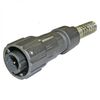 FQ14-2PIN TJ-8, кабельная вилка, 2 контакта, пружиный хвостовик под кабель 8мм