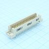 DS1119-48M0V23, разъем (вилка) din 41612 тип c 48pin (3х16), шаг 2.54мм трехрядный прямой (ряд аc)