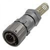 FQ14-6PIN TJ-8, кабельная вилка, 6 контактов, пружиный хвостовик под кабель 8мм