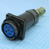 FQ24-6PIN ZPK-12, блочная розетка, 6 контактов