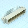 DS1120-48M0R23, разъем (вилка) din 41612 тип r 48pin (3х16), шаг 2.54мм трехрядный угловой (ряд аc)