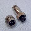 Разъем PH-M12-4FC+MP комплект, вилка приборная+розетка кабельная