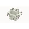 DE-006-FS, розеточная контактная вставка, пружинная фиксация, 6 полюсов + ре, size 6b, 500 v, 16 a, сечение обслуживаемых проводников 0.75-2.5 мм. кв., тип покрытия контактов: серебро, серия de
