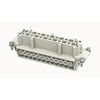 DE-024-F, розеточная контактная вставка, винтовая фиксация, 24 полюса + ре, size 24b, 500 v, 16 a, сечение обслуживаемых проводников 0.75-2.5 мм. кв., тип покрытия контактов: серебро, серия de