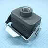 D10B-CCT-1L-M20, крышка разъема, size d10b, с уплотнителем, с защелкой, 1 отверстие с резьбой для кабельных вводов m20x1,5, с верхним расположением, алюминиевый сплав