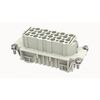 DD-040-FC, вилочная контактная вставка, обжимная фиксация, 42 полюса + ре, size 16b, 250 v, 10 a, сечение обслуживаемых проводников 0.14-2.5 мм. кв., серия ddd