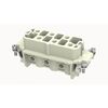 DSB-006-F, розеточная контактная вставка, винтовая фиксация, 6 полюсов + ре, size 16b, 500 v, 35 a, сечение обслуживаемых проводников 1.5-6 мм. кв., тип покрытия контактов: серебро, серия dsb
