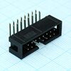 KLS1-202-16-R-B, idc разъем, вилка на плату угловая двухрядная 16pin(2x8)., шаг 2.54мм