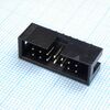 DS1013-14SSIB1-B-0, idc разъем, вилка на плату прямая двухрядная 14pin(2x7)., шаг 2.54мм