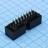 702461621, idc разъем, вилка на плату прямая двухрядная 16pin(2x8)., шаг 2.54мм