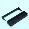 DS1016-34MA2BB, idc разъем, розетка на плоский шлейф 34pin(2x17), шаг 2.54мм