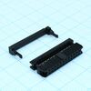 DS1017-24MA2B, idc разъем, розетка на плоский шлейф 24pin(2x12), шаг 2.00мм