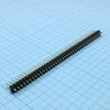 DS1021-2X40SF11-B, соединитель штыревой, вилка на плату двухрядная прямая 80pin(2x40), шаг 2.54мм