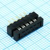 DS1018-02-10B2, fdc разъем для шлейфа на плату 10pin(2x5), шаг 2.00мм