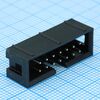 BH-14 (IDC-14MS), idc разъем, вилка на плату прямая двухрядная 14pin(2x7)., шаг 2.54мм