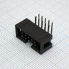 KLS1-202-10-R-B, idc разъем, вилка на плату угловая двухрядная 10pin(2x5)., шаг 2.54мм