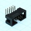 DS1013-10RSIB-B-0, idc разъем, вилка на плату угловая двухрядная 10pin(2x5)., шаг 2.54мм