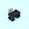 DS1013-06RSIB-B-0, idc разъем, вилка на плату угловая двухрядная 6pin(2x3)., шаг 2.54мм