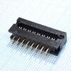 DS1018-162BX, fdc разъем для шлейфа на плату 16pin(2x8), шаг 2.54мм