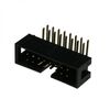 BH-16R (IDC-16MR), idc разъем, вилка на плату угловая двухрядная 16pin(2x8)., шаг 2.54мм