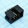 DS1013-06SSIB1-B-0, idc разъем, вилка на плату прямая двухрядная 6pin(2x3)., шаг 2.54мм