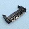 DS1011-34SBSiB7-B, вилка на плату, вертикальный монтаж 34pin(2х17), шаг 2.54мм