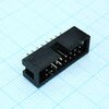 DS1013-16SSIB1-B-0, idc разъем, вилка на плату прямая двухрядная 16pin(2x8)., шаг 2.54мм
