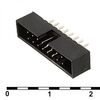 BH2-16(IDC2-16MS)PITCH 2.00 MM, idc2 разъем, вилка на плату прямая двухрядная 16pin(2x8)., шаг 2.00мм