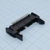 DS1011-26RBSiB7-B, вилка на плату, угловой монтаж 26pin(2х13), шаг 2.54мм