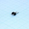 DS1021-1X2SF11-B, соединитель штыревой, вилка на плату однорядная прямая 2pin(1x2), шаг 2.54мм