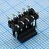 DS1022-06-2X5S81SR-B, соединитель штыревой, вилка на плату двухрядная прямая, поверхностный монтаж 2х5 контактов шаг 2.54мм