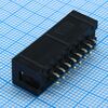 BH-16(IDC-16MS), idc разъем, вилка на плату прямая двухрядная 16pin(2x8)., шаг 2.54мм